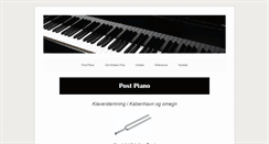 Desktop Screenshot of postpiano.dk